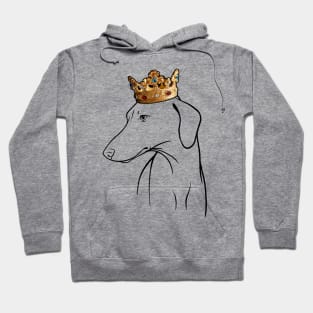 Azawakh Dog King Queen Wearing Crown Hoodie